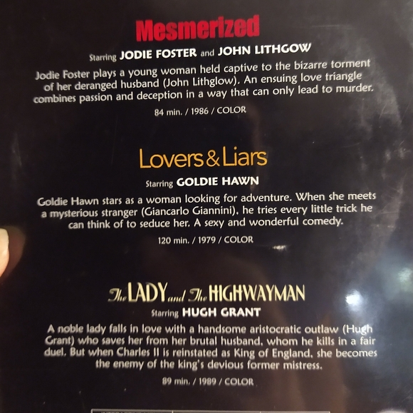 Three full length features Joey Foster, Goldie Hawn, Hugh Grant - Picture 6 of 7